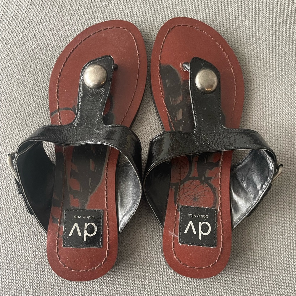 DV by Dolce Vita Black and Brown Sandals